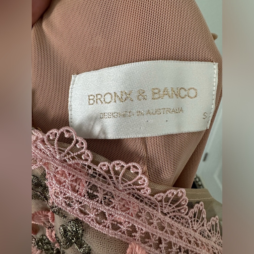 Bronx and Banco Megan Embroidered Mini Dress Floral Pink - Picture 5 of 5